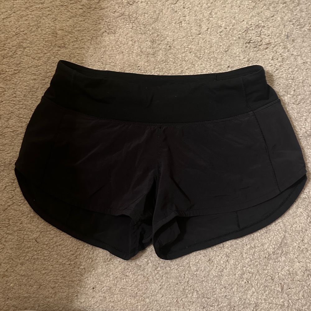 Lululemon Black Speed Up Shorts Size 4